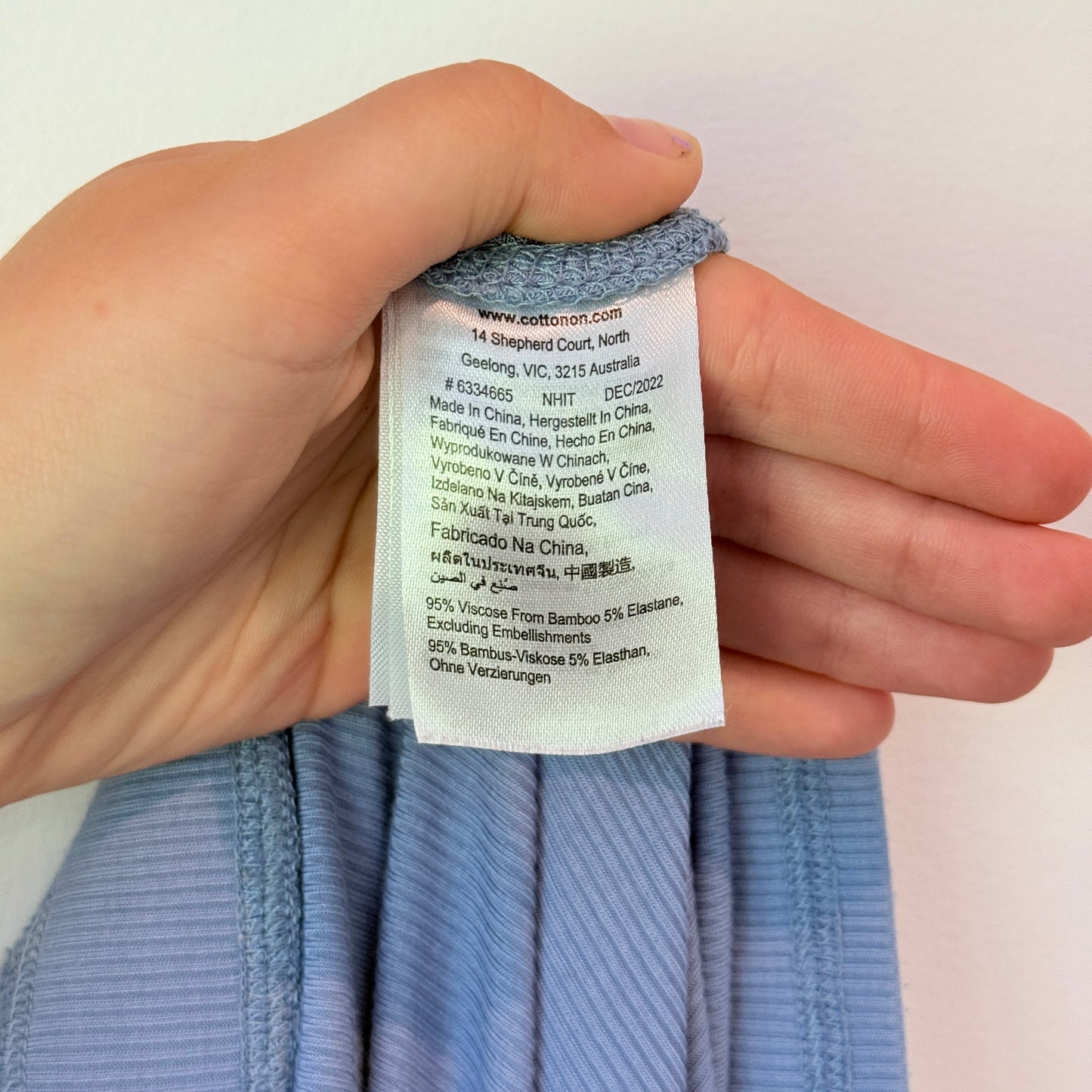 Cotton:On Size XS/PP Light Blue Wide-Leg Lounge Pants