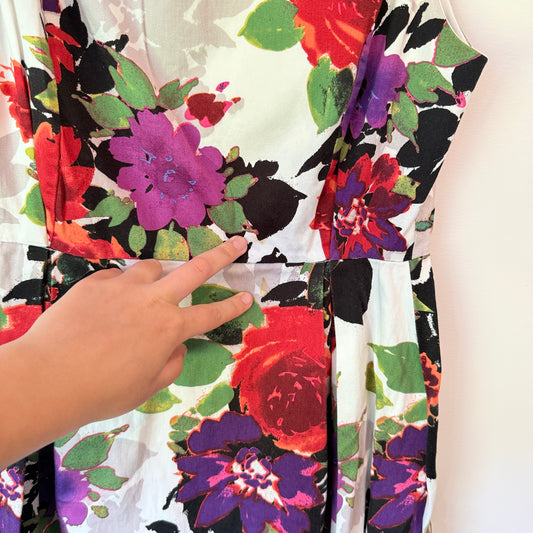 Brand Unknown Size U/Arm 44cm Floral-Print Mini Dress