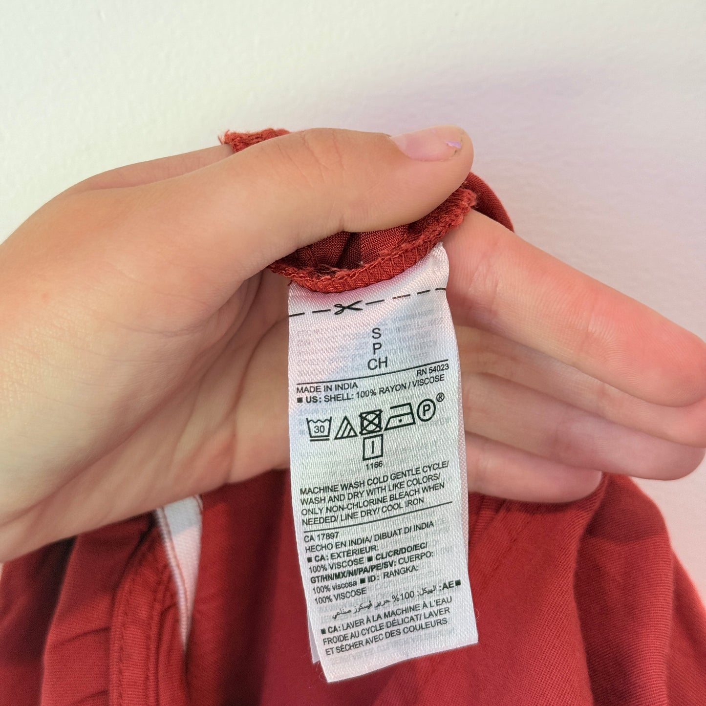 Old Navy Size S Rust Sleeveless V-Neck Wide-Leg Jumpsuit