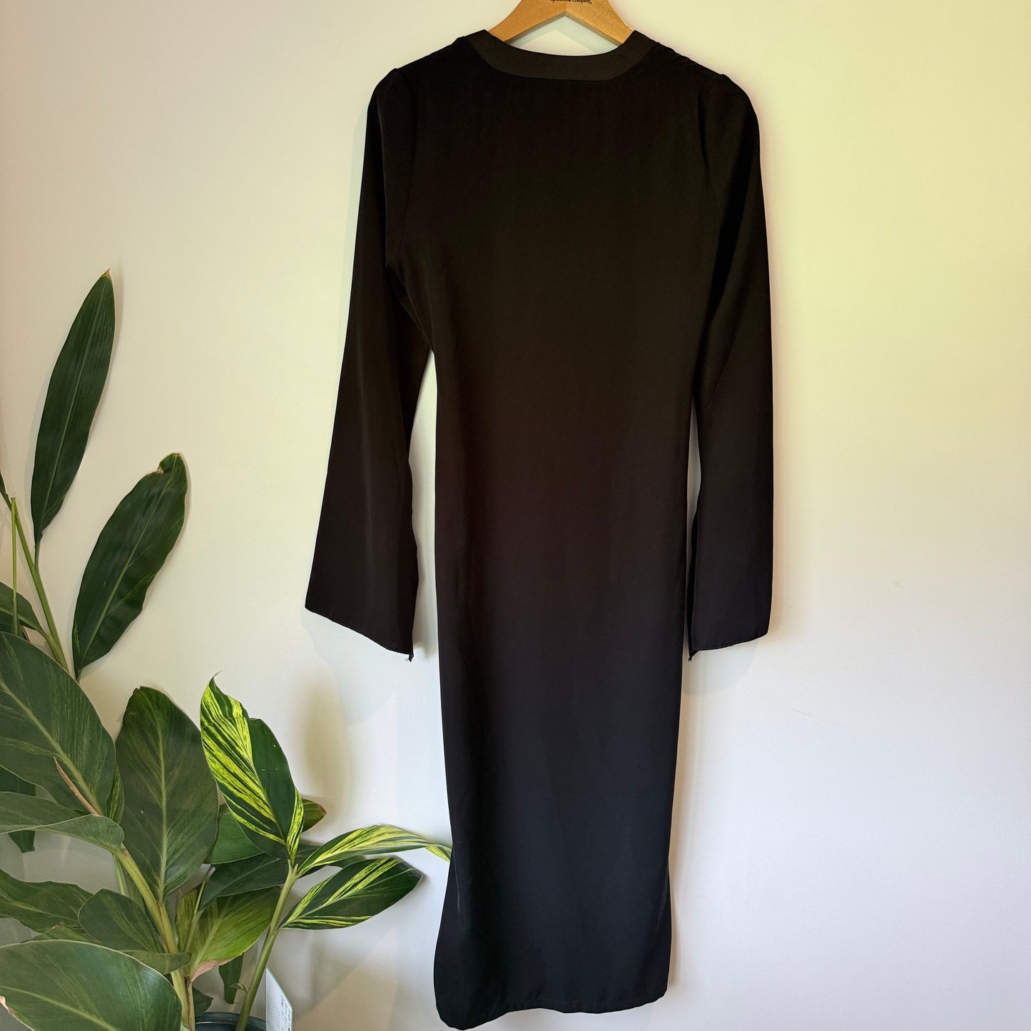 Rozelle Zheng Size S Black Long-Sleeved Tunic Dress