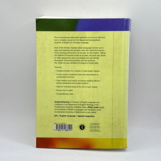 A University Course in English Grammar by Angela Downing & Philip Locke