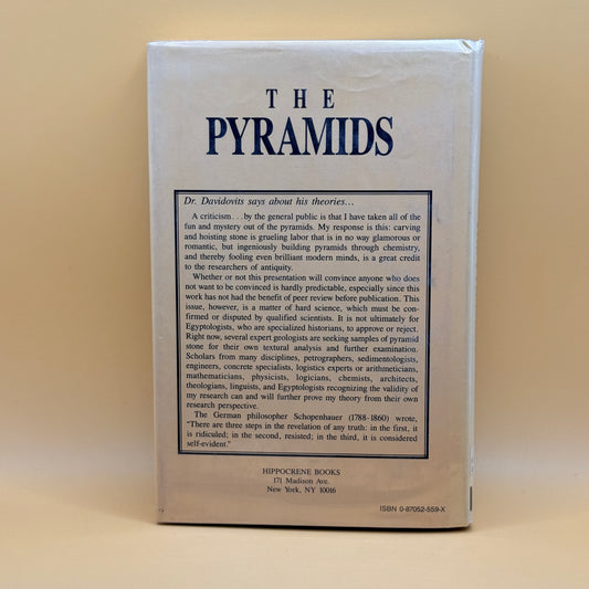 The Pyramids: An Enigma Solved by Dr. Joseph Davidovits and Margie Morris