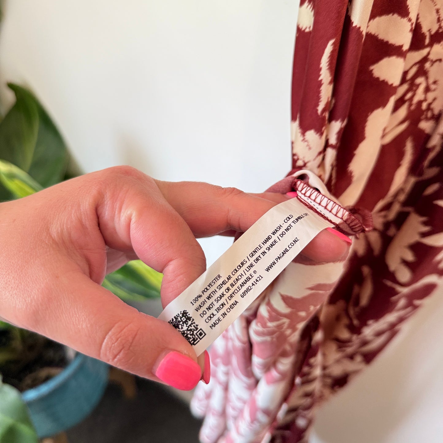 Pagani Size 6 Brown & Cream Floral Straight Maxi Dress