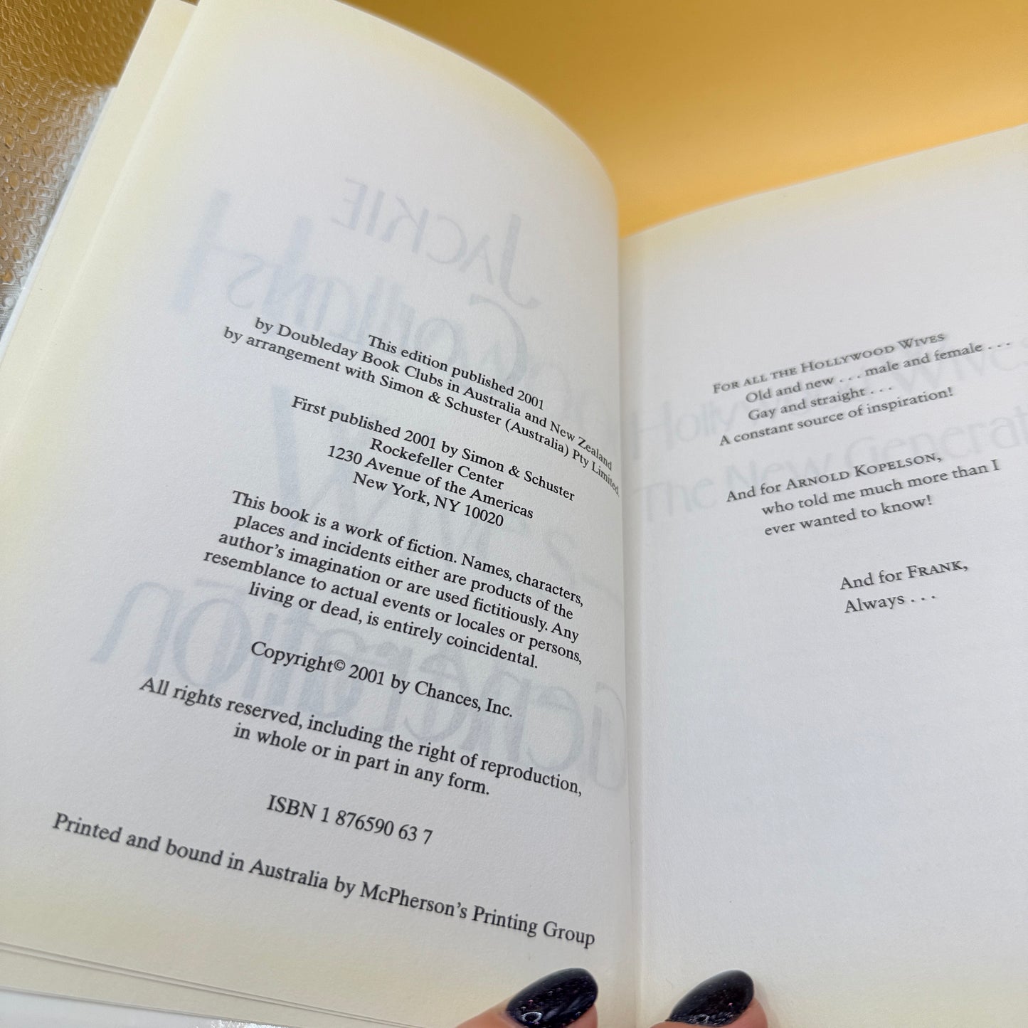 Hollywood Wives: The New Generation by Jackie Collins