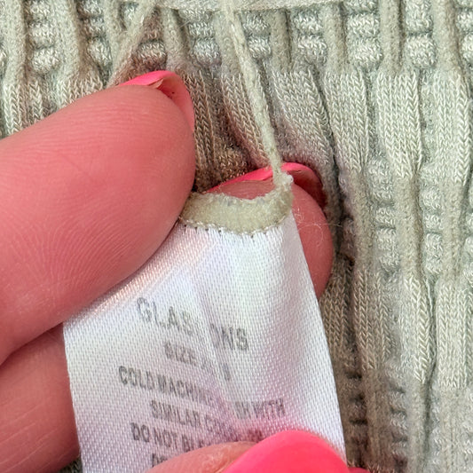 Glassons Size XS / S Green Textured Seamless Top