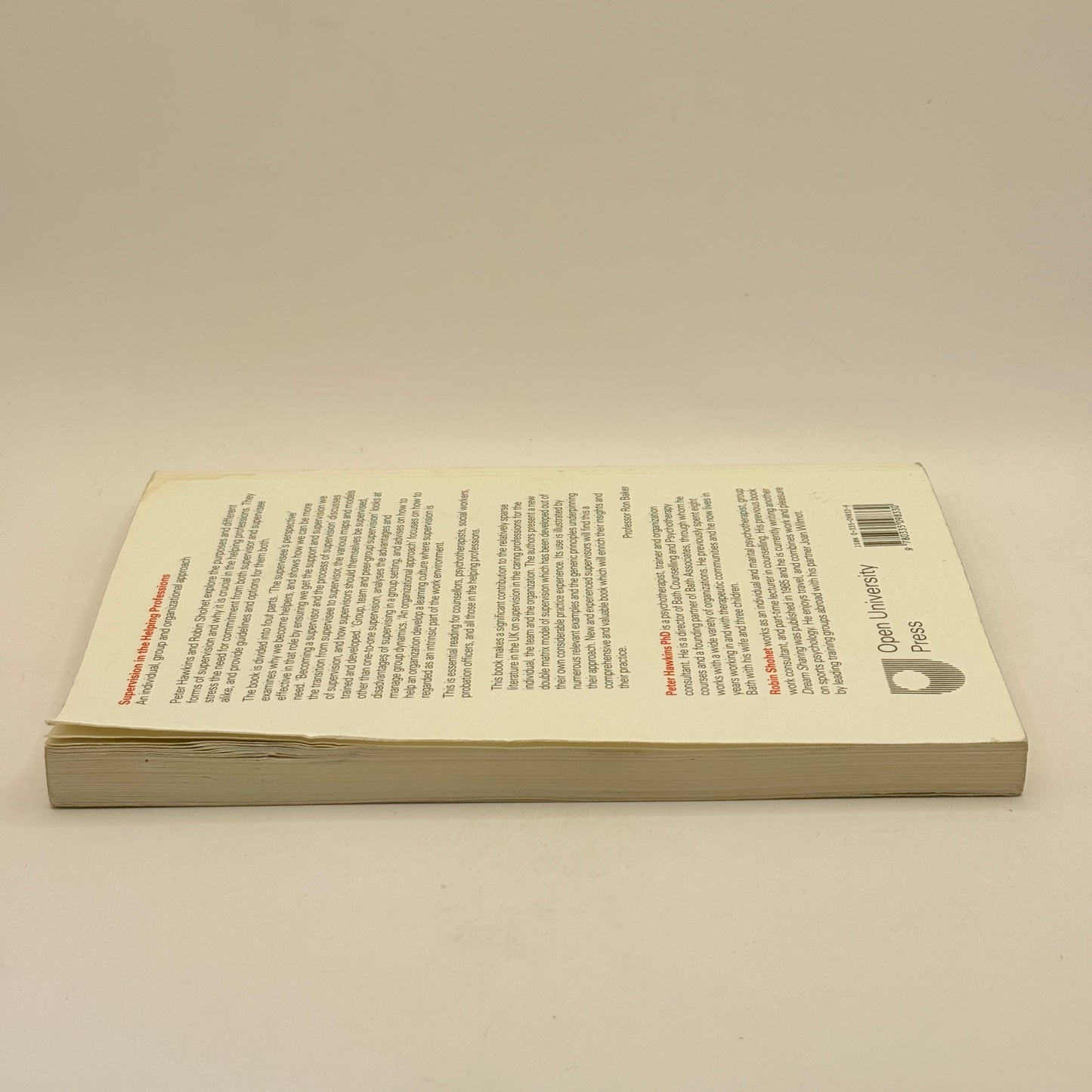 Supervision in the Helping Professions by Peter Hawkins and Robin Shohet