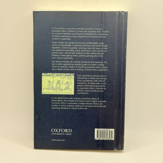 In Two Minds: A Casebook of Psychiatric Ethics by Donna Dickenson and Bill Fulford