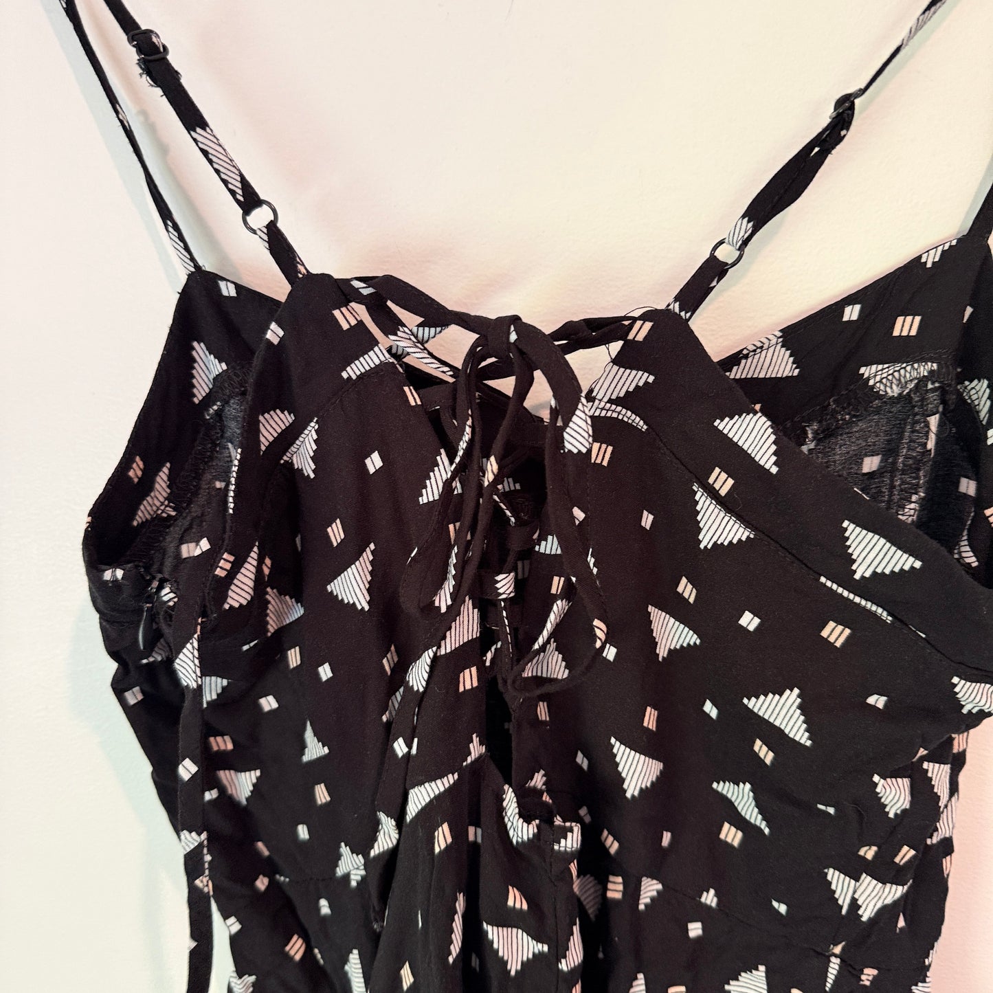 Factorie Size M Black & White Print Sundress