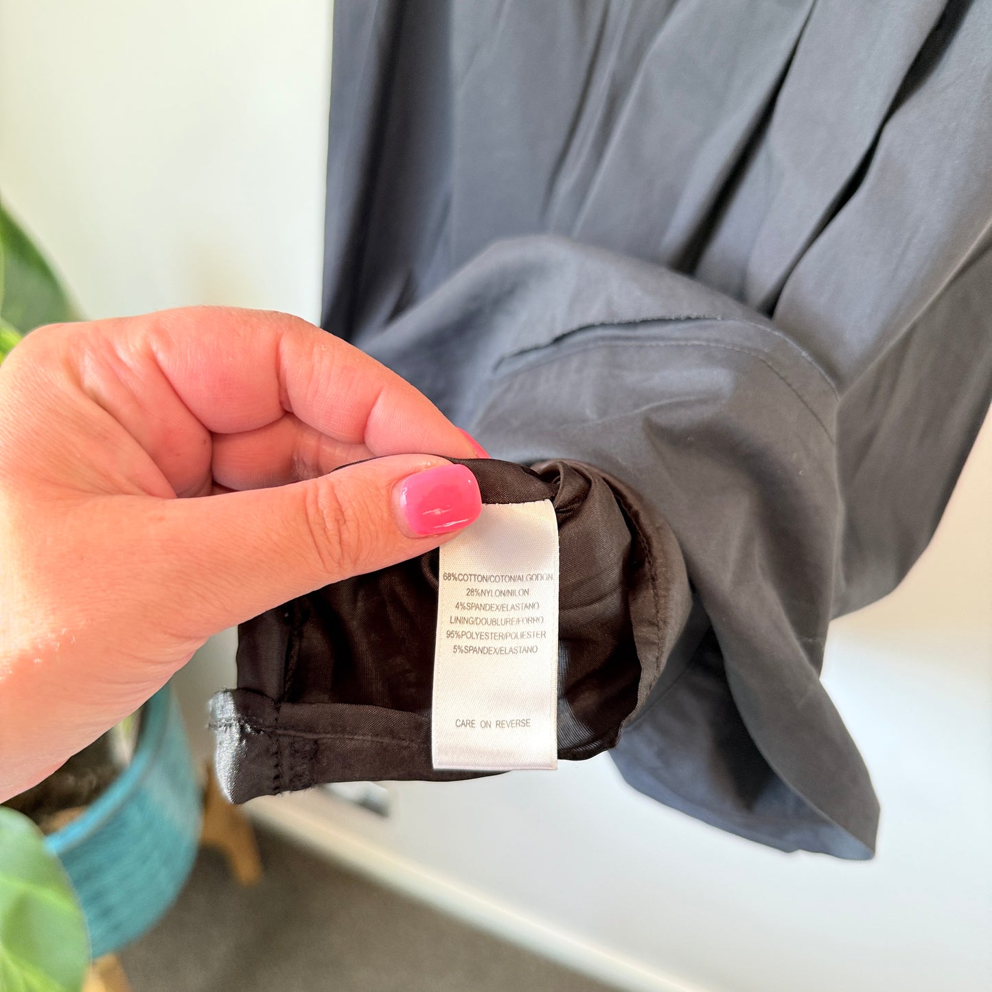 BCBG MAXAZRIA Size 4 Dark Navy Cotton Pleated Dress