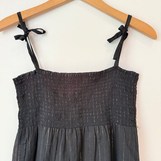 Urban (NZ Made) Size 14Y Black Shirred Mini Dress