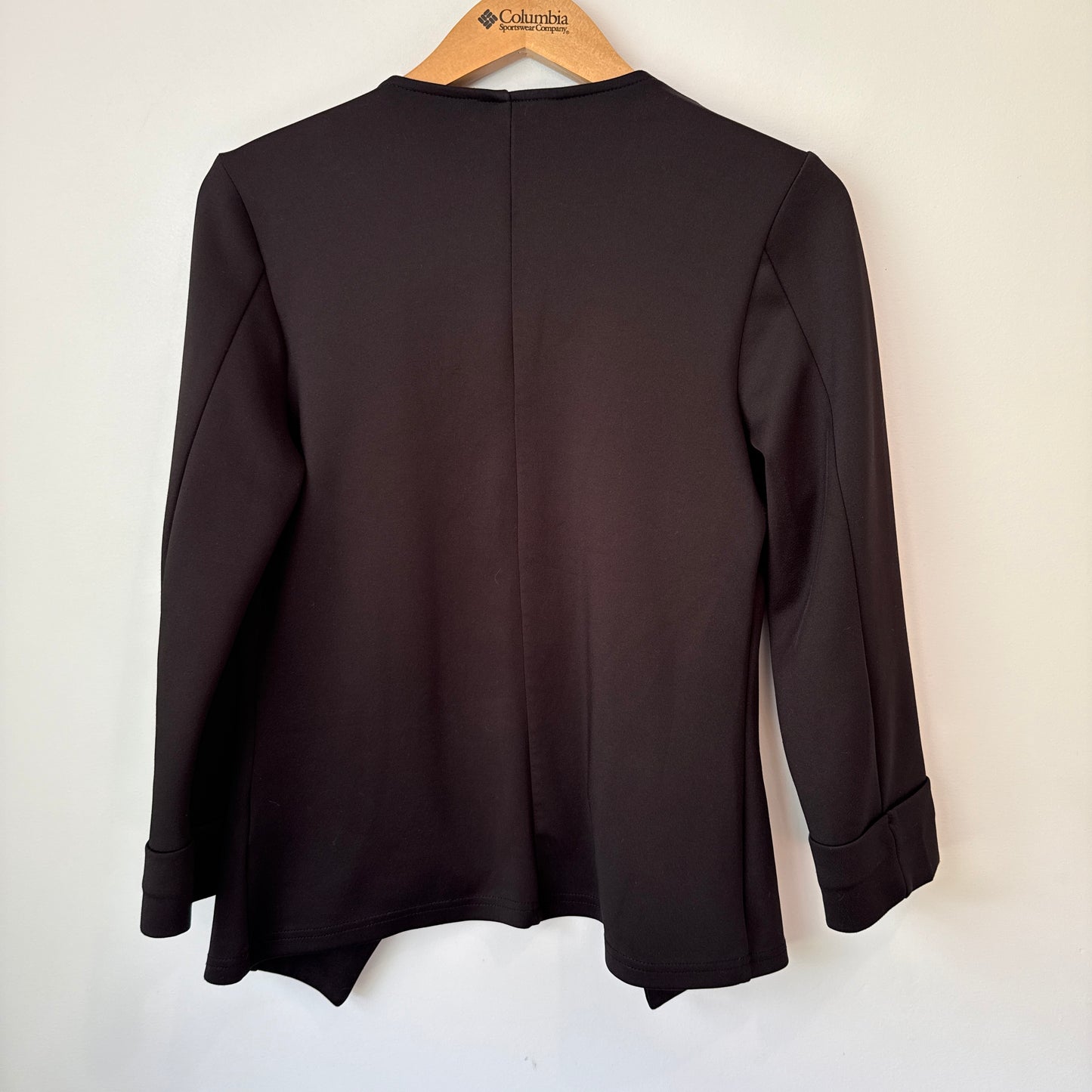 Pagani Size 10 Black Drape Front Blazer