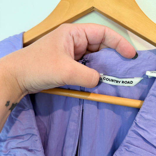 Country Road Size 12 Linen Blend Mini Dress