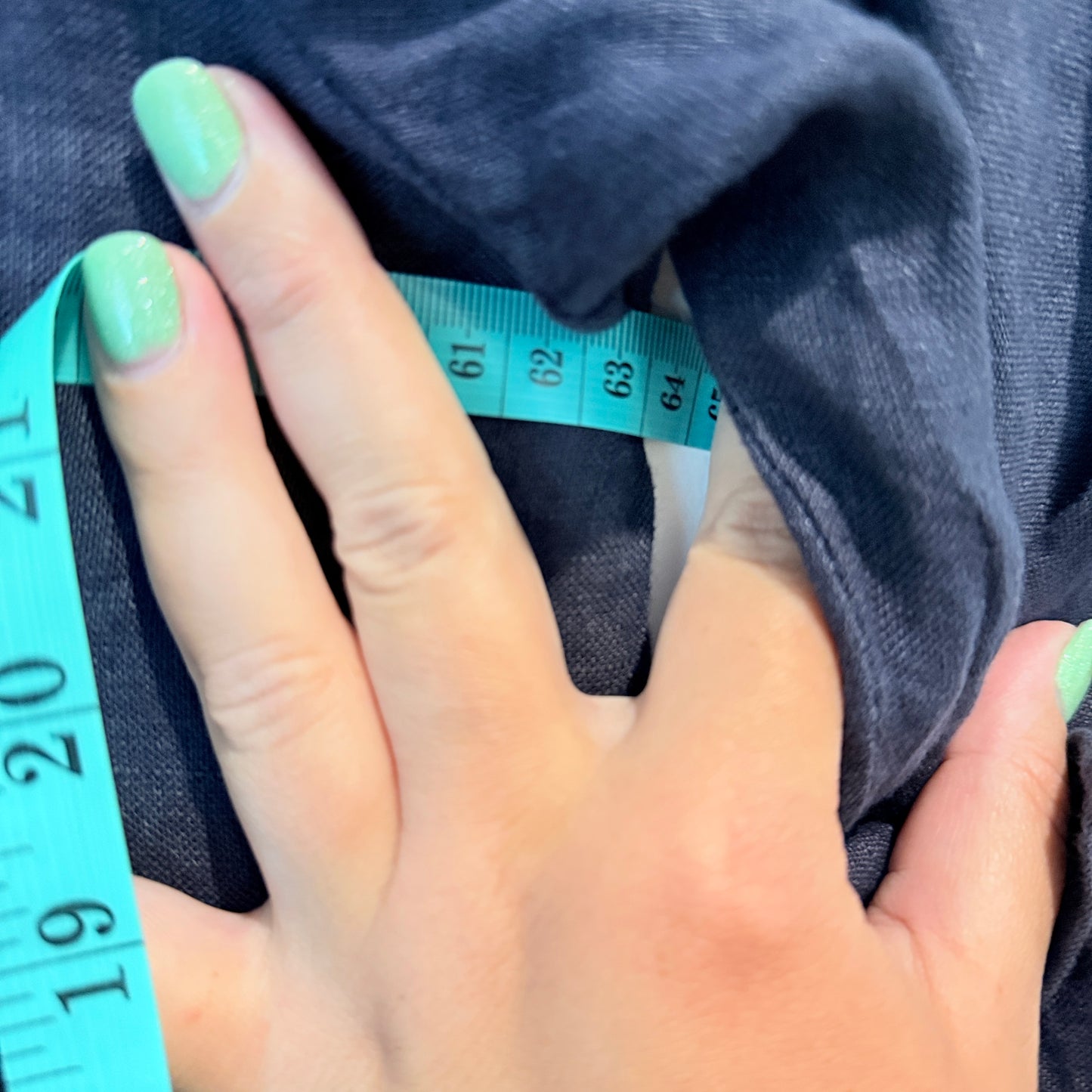 Puro Lino Navy Linen Tunic Top – One Size