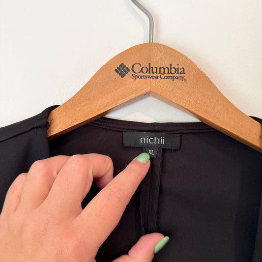 Nichii Size XL Open-Front Blazer