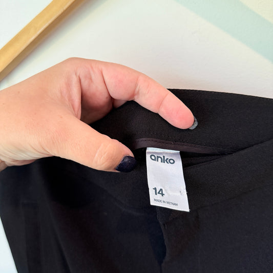 Anko Size 14 Black Trousers