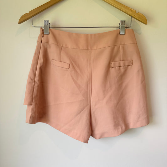 Elegance Pleated Shorts Salmon Pink - Size S