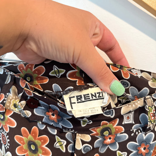 Vintage Frenzi High-Waist Wide-Leg Trousers - 72cm Waist