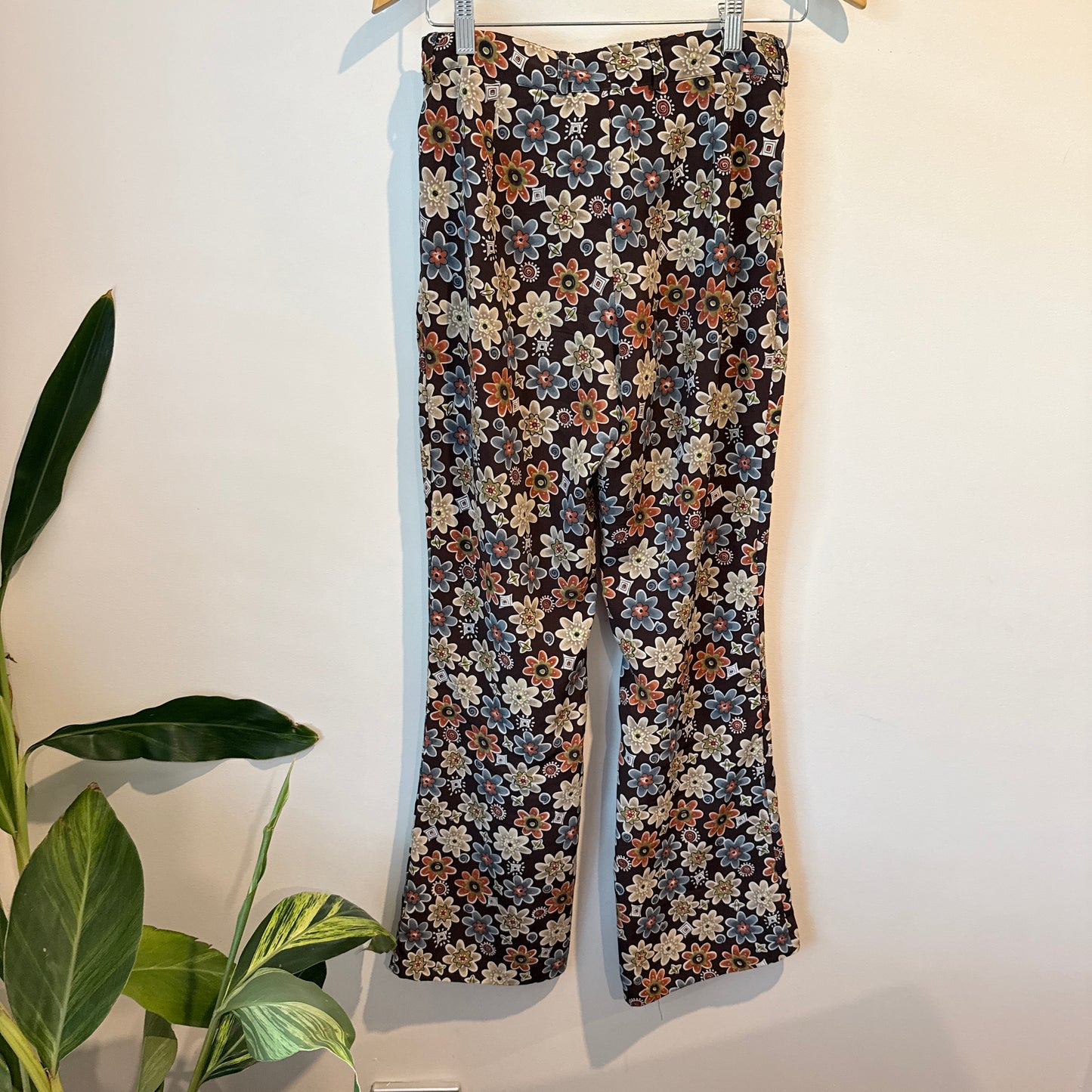 Vintage Frenzi High-Waist Wide-Leg Trousers - 72cm Waist