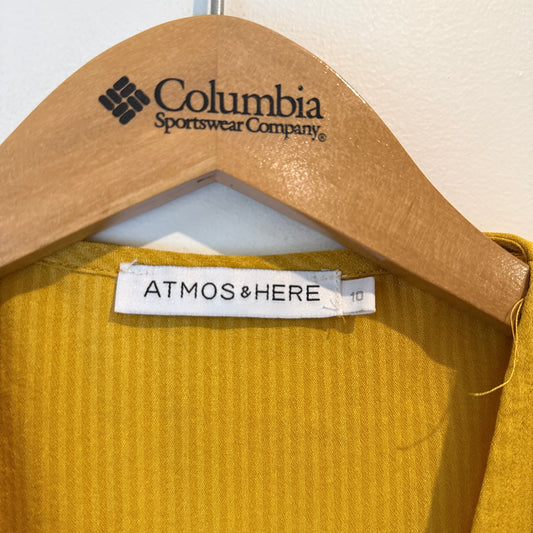 Atmos & Here Size 10 Button-Through Midi Dress