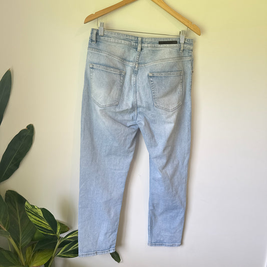 Decjuba Denim Distressed Jeans Light Wash - Size 12