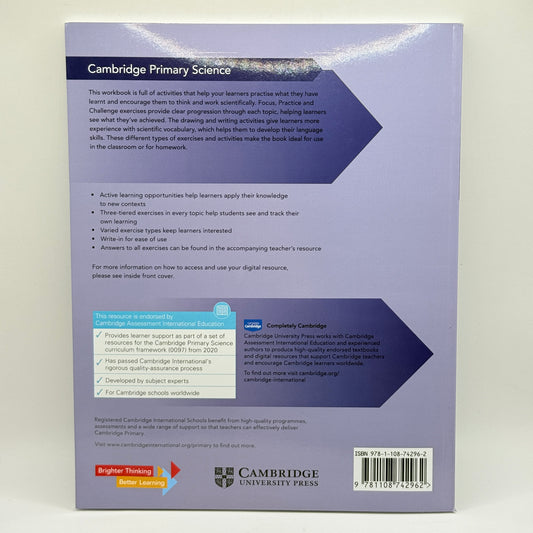 Cambridge Primary Science Workbook 5 by Fiona Baxter & Liz Dilley