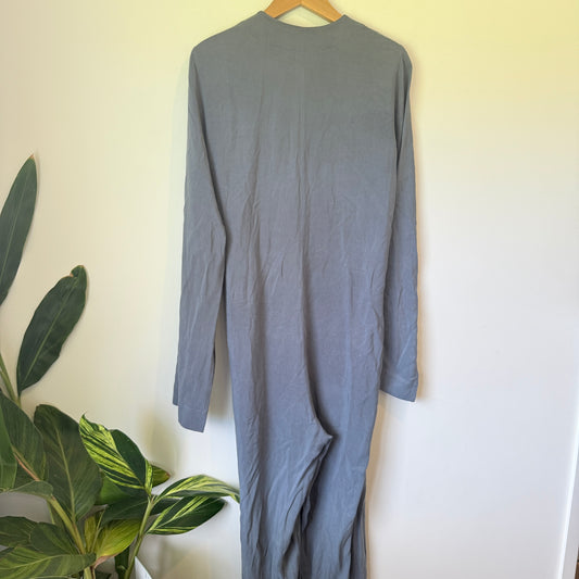 Ioanna Kourbela Basics Button Front Tie Waist Jumpsuit - Size L