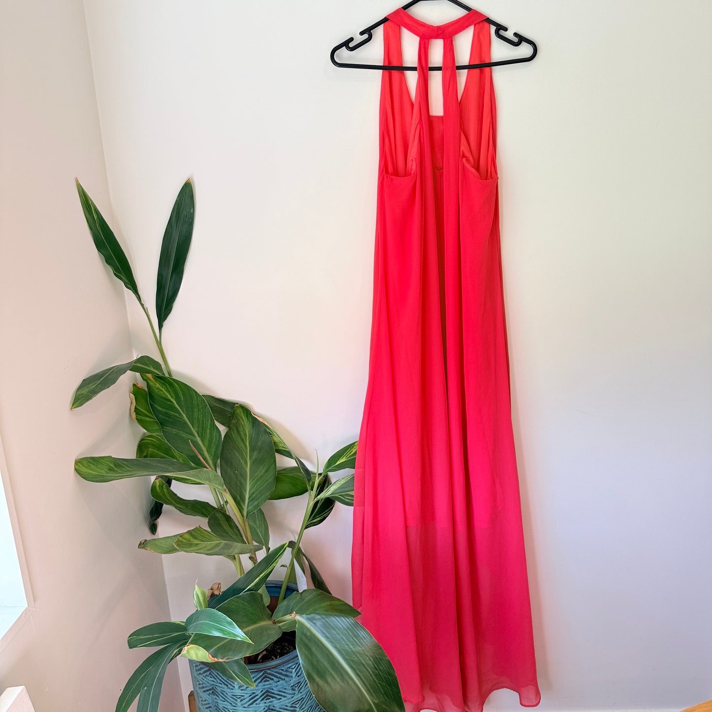 Vintage Rose Size 18 Racerback Design Red Dress