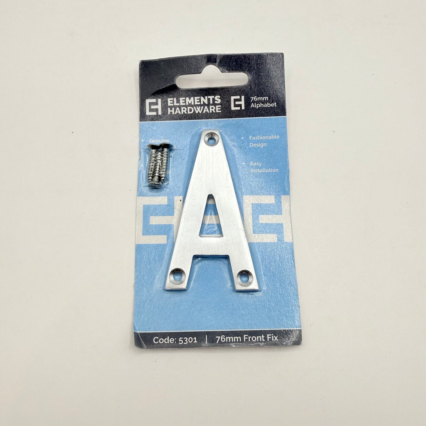 Elements Hardware Solid Brass Front-Fix Letterbox