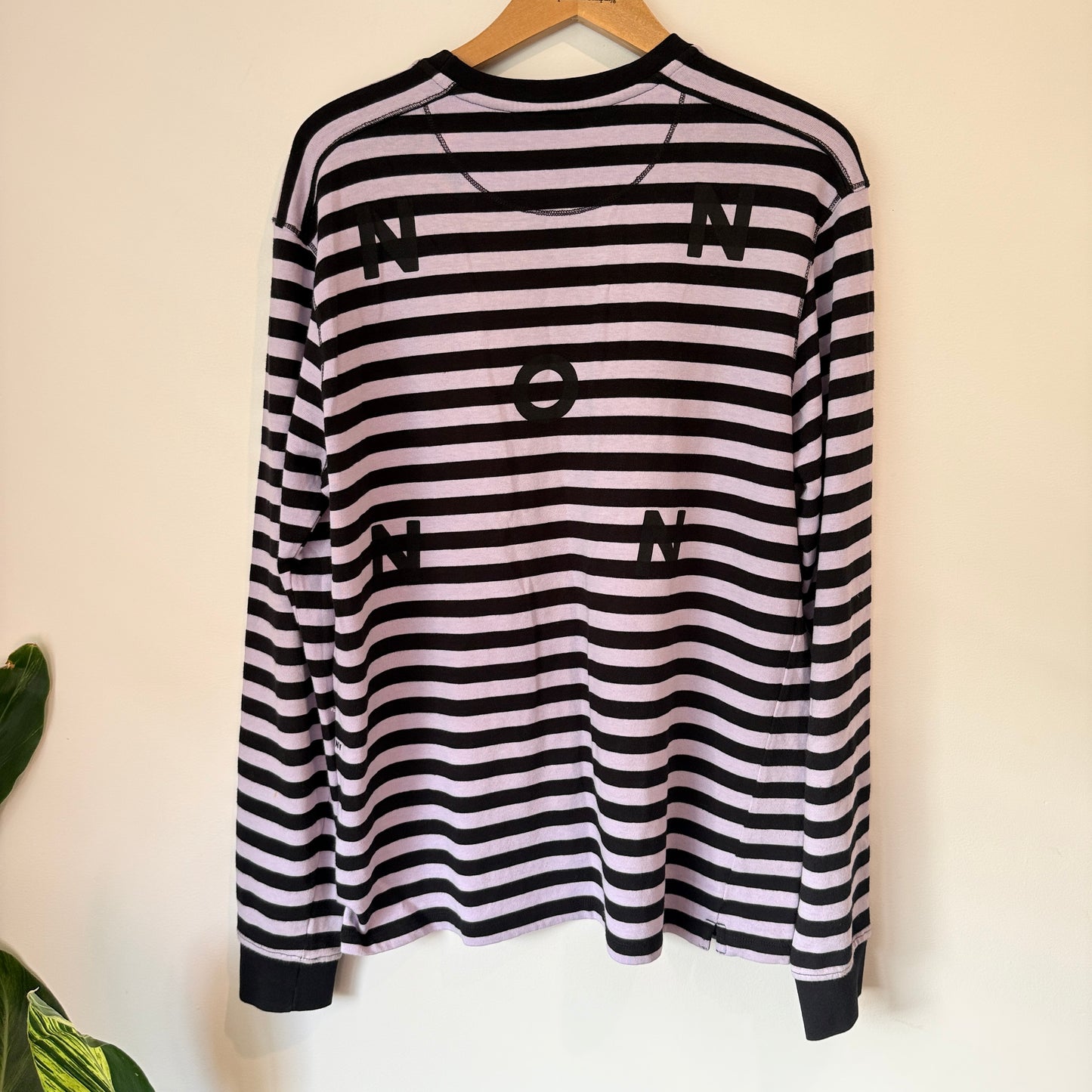 Pop Trading Company Size M Striped Long-Sleeve T-Shirt
