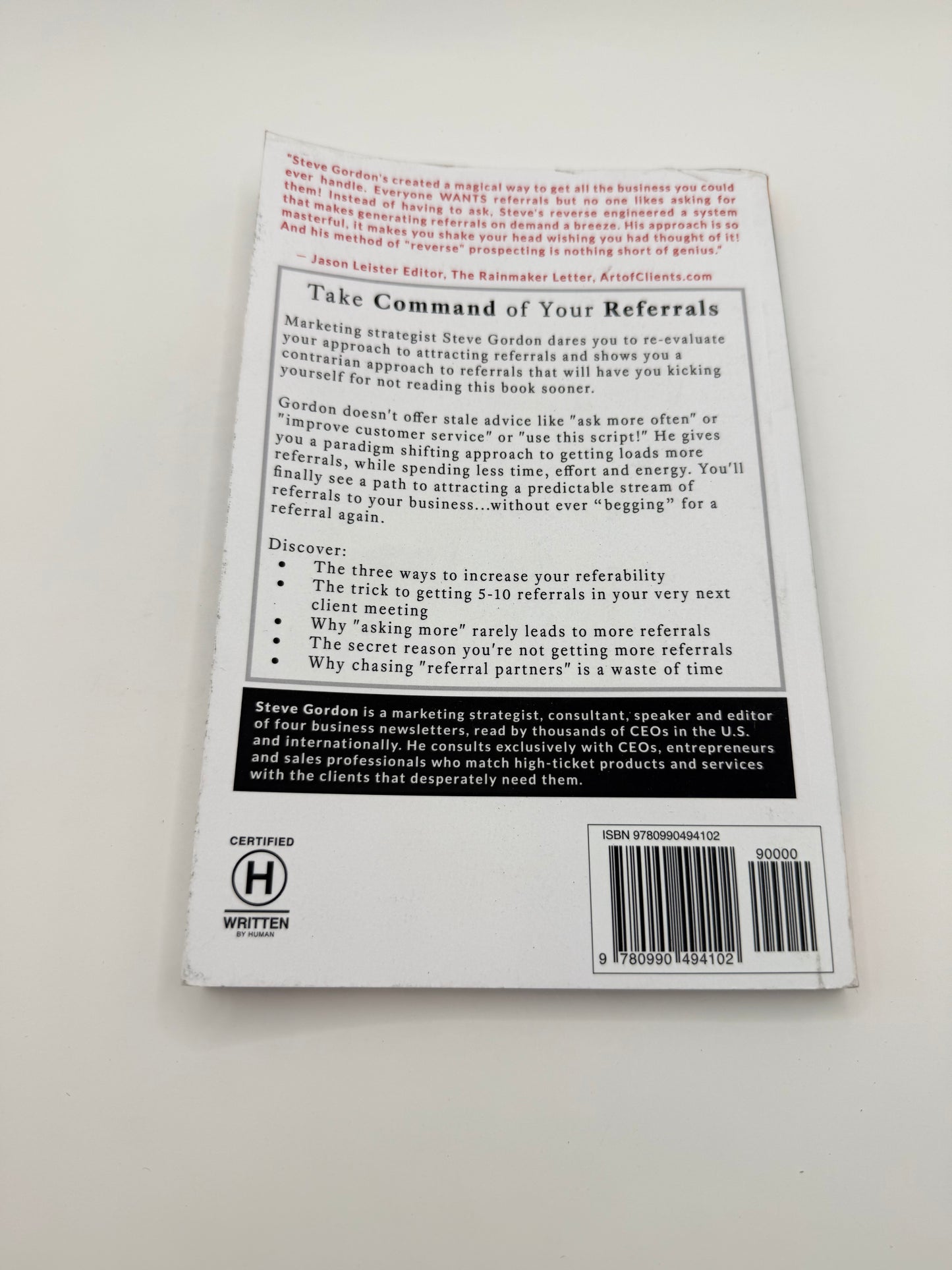 Unstoppable referrals: 10x referrals half the effort by steve gordon - print books condition: used printed media