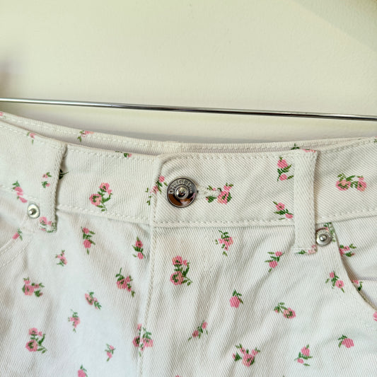 H & M Divided Size 10 High-Waisted Denim Shorts