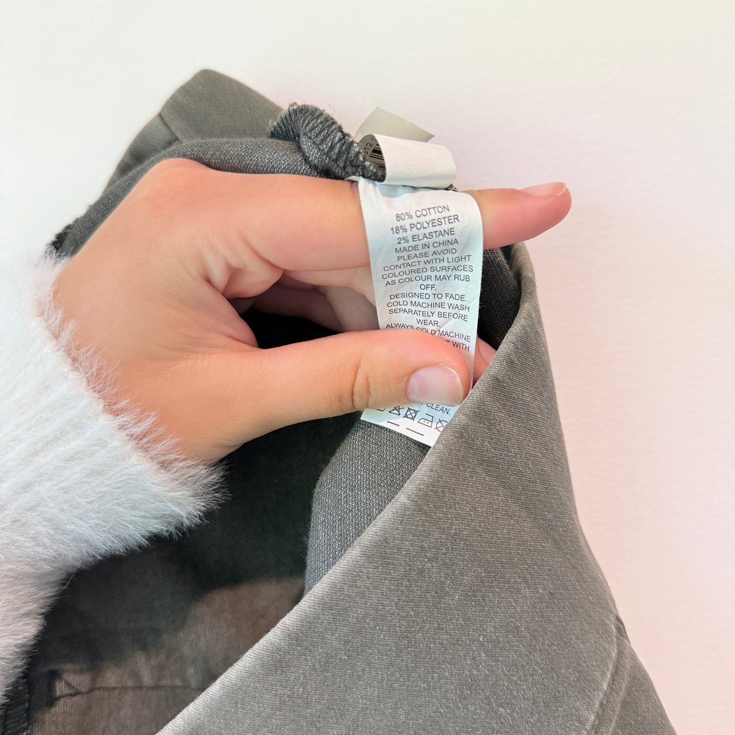 Jeanswest Size 14 Beluga Green Elasticated Cotton Blend Pants