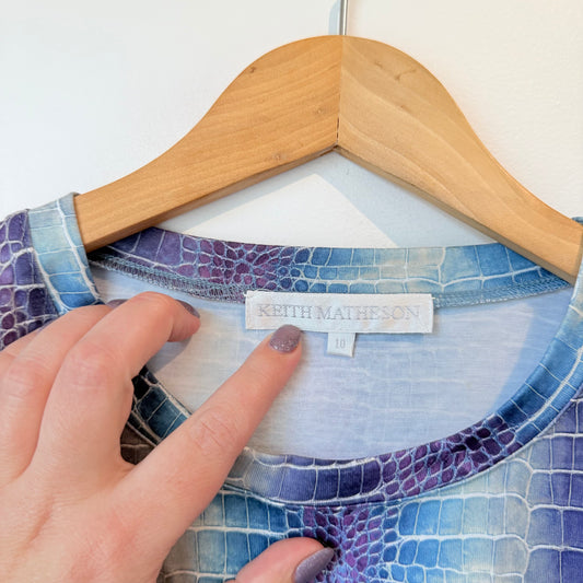 Ketih Mathieson Size 10 Snake Print Top