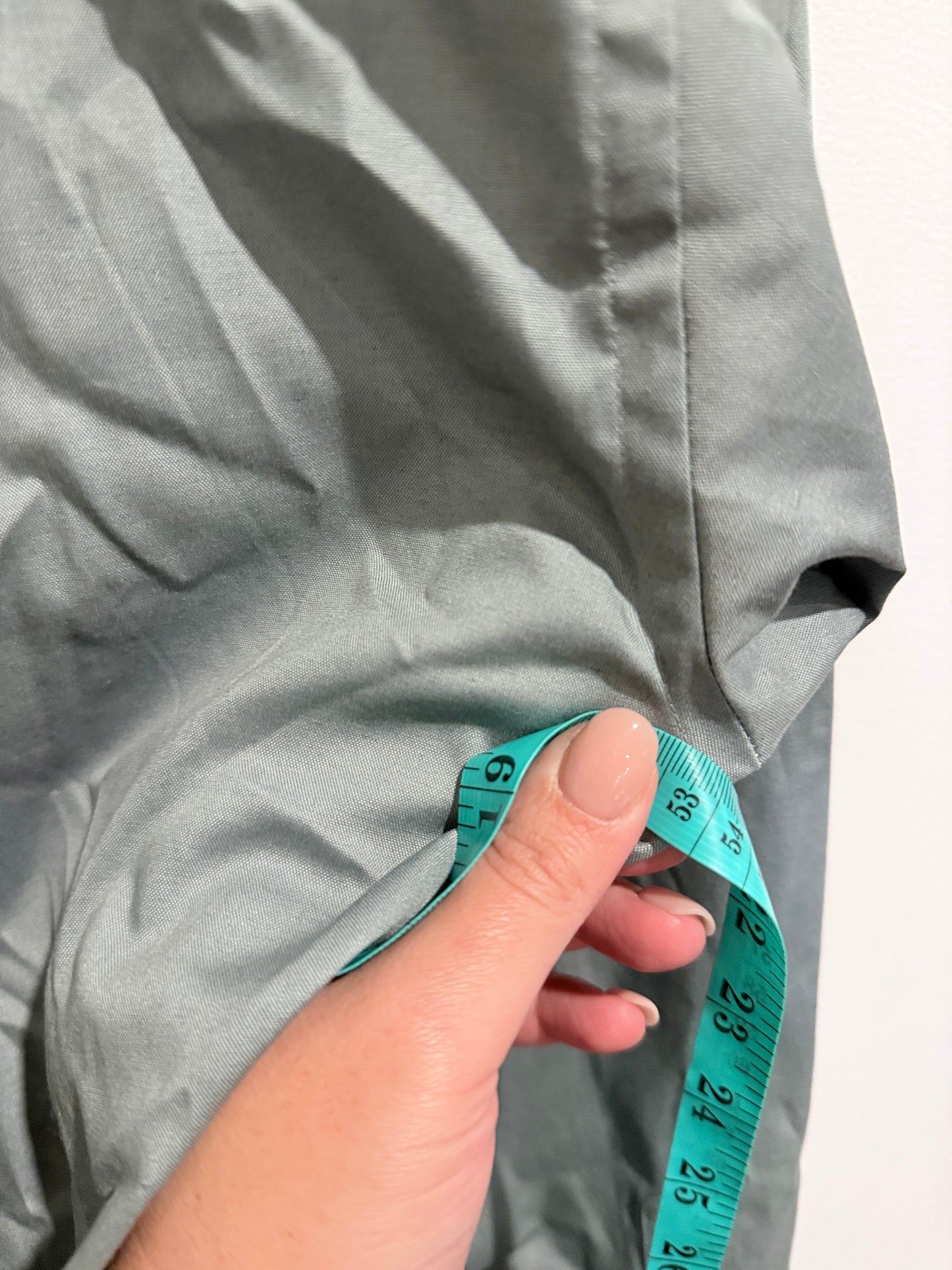 Arrow Button Up Shirt Sage Green - S