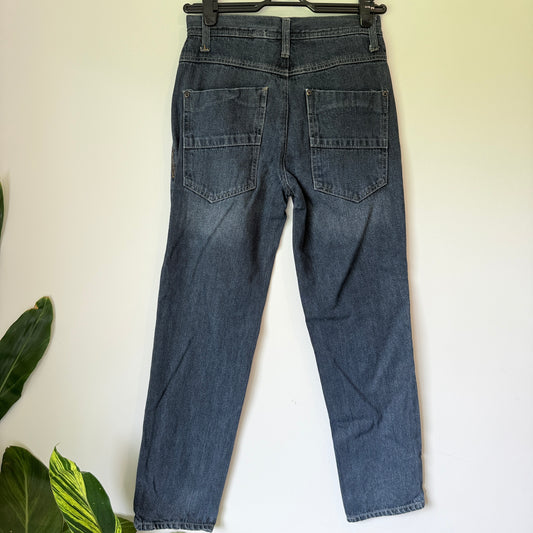 WZ Size 12 High-Waisted Blue Jeans