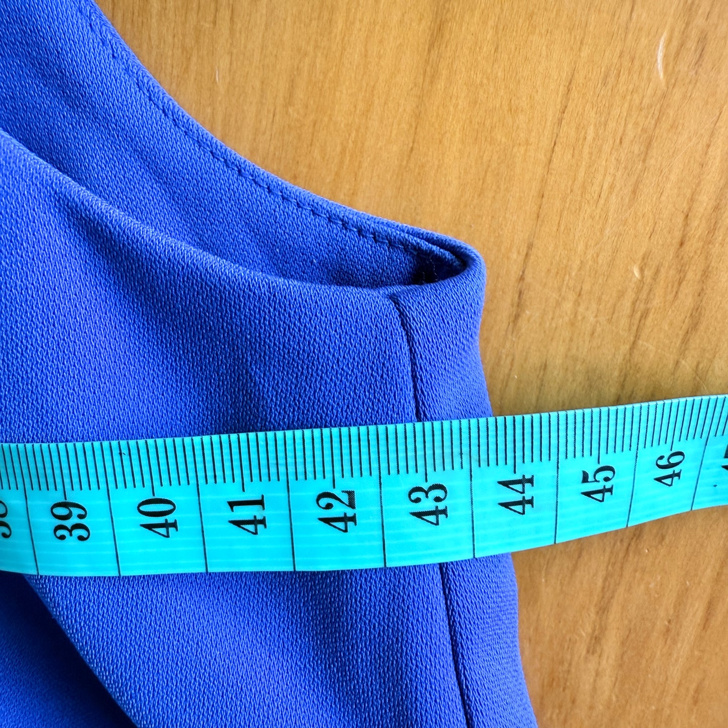 Ann Taylor Size U/Arm 43cm Cobalt Blue Sleeveless Fit & Flare Dress