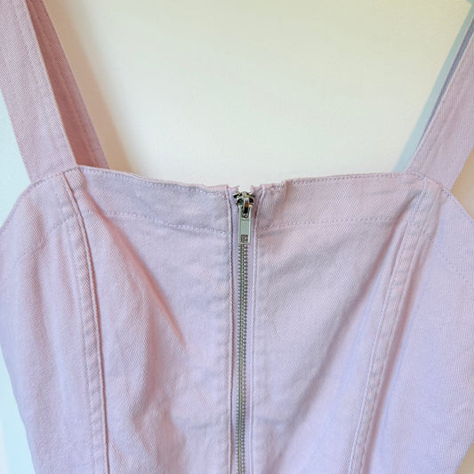 H&M Pink Denim Dress - XS