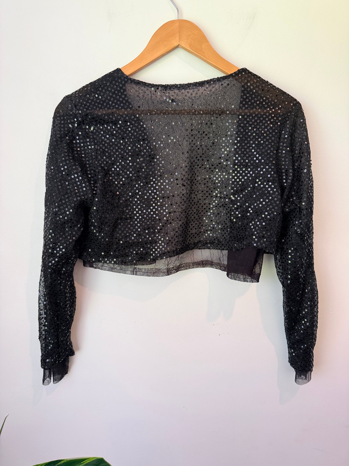 Brand Unknown Size U/Arm to U/Arm 45cm Sequined Bolero Shrug