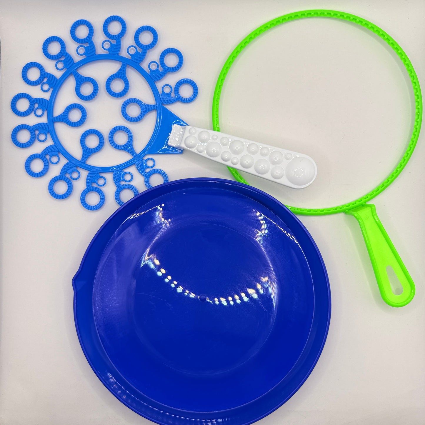 Giant Bubble Wand Set with Blue Tray