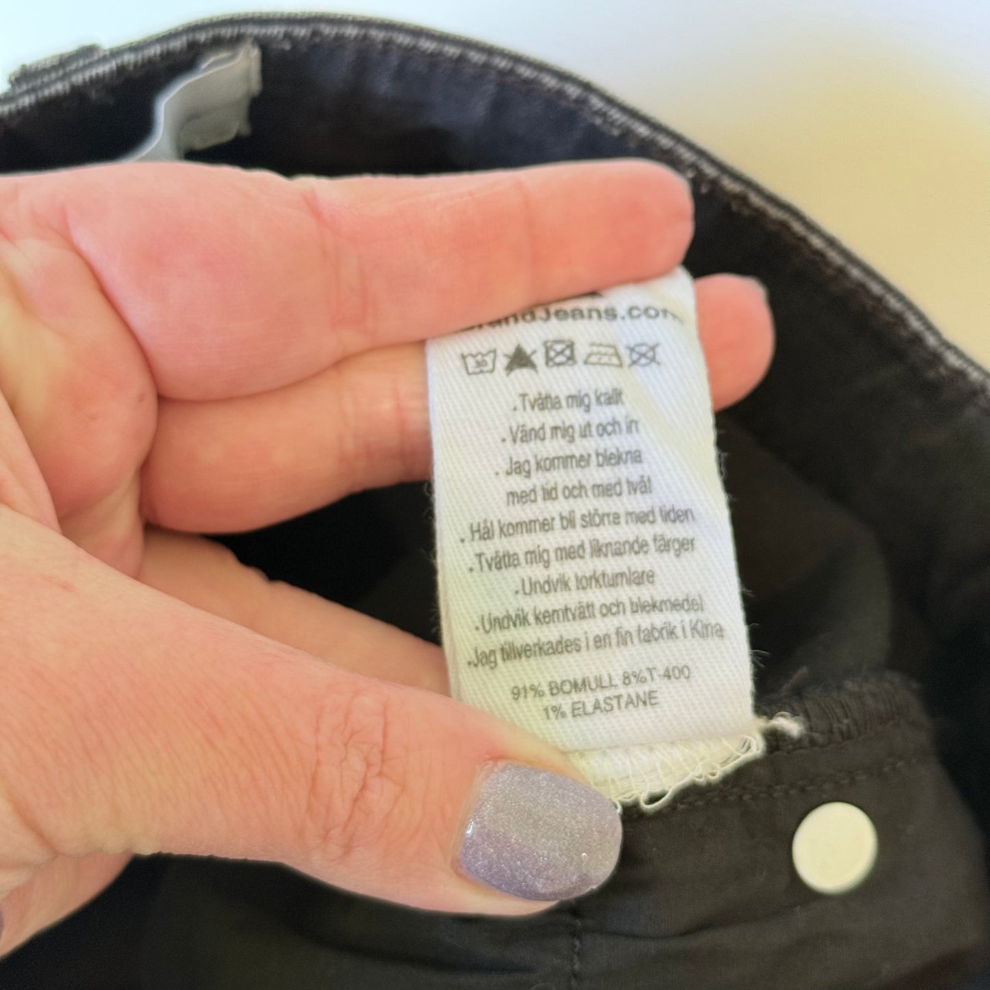 Abrand Jeans Size 6/24 Black High Skinny Jeans