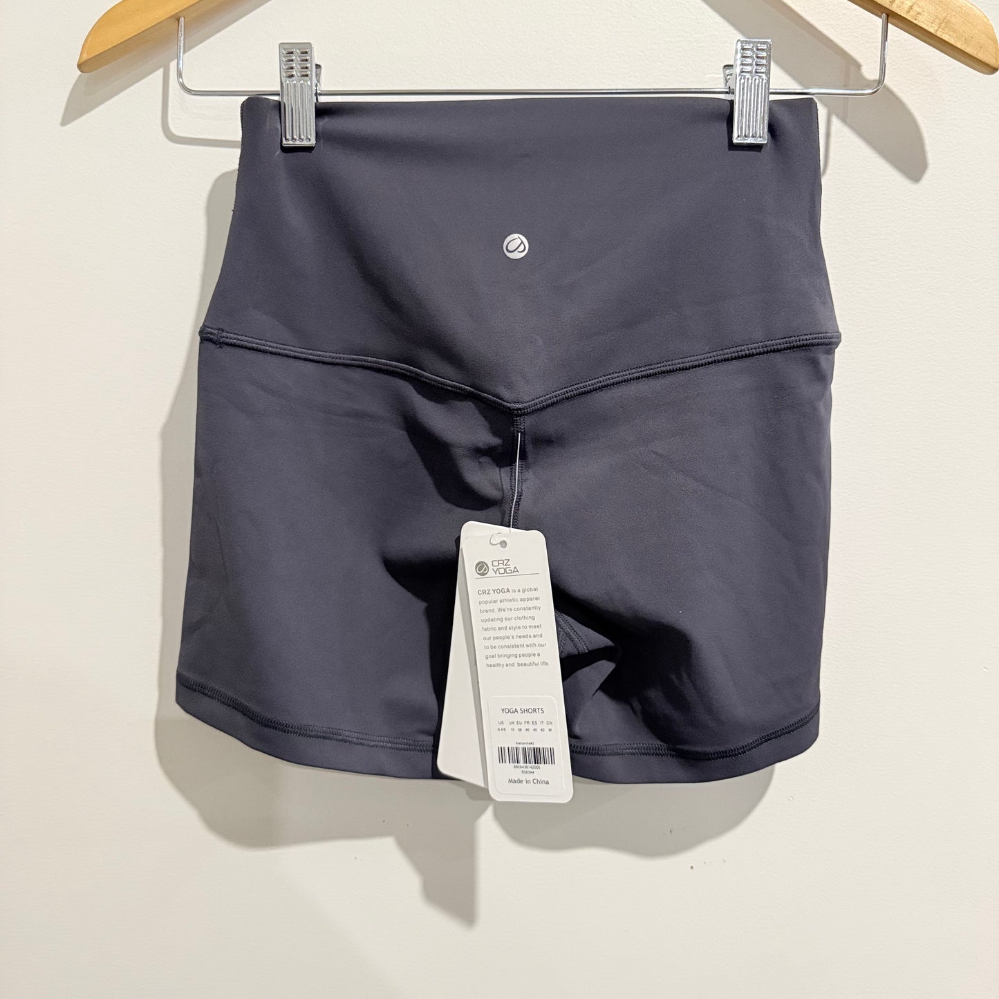 Crz yoga butterluxe yoga shorts 4ââ size 10 melanite - shorts bottom womenâs apparel