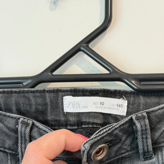 ZARA KIDS Denim Jeans - Washed Black Skinny - Size 10