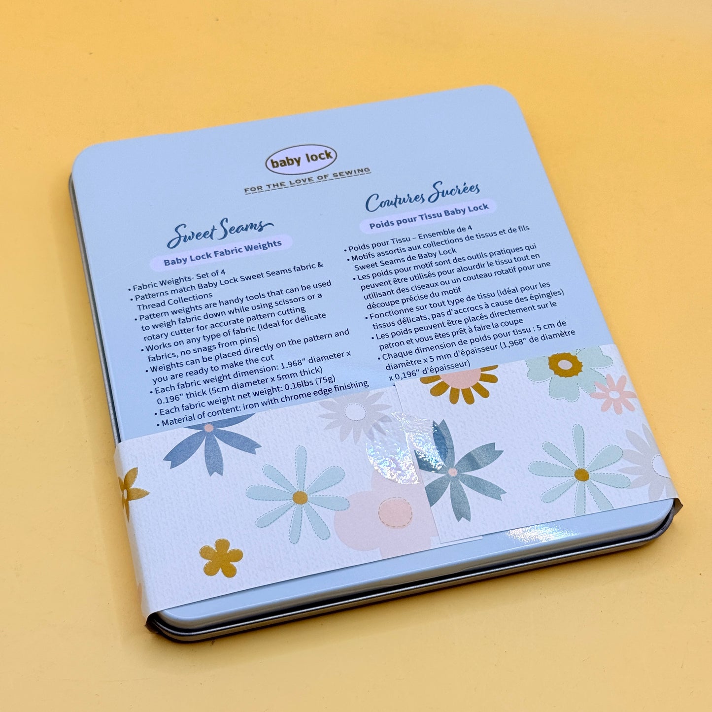 Baby Lock Sweet Seams Fabric Weights Set (4pcs)