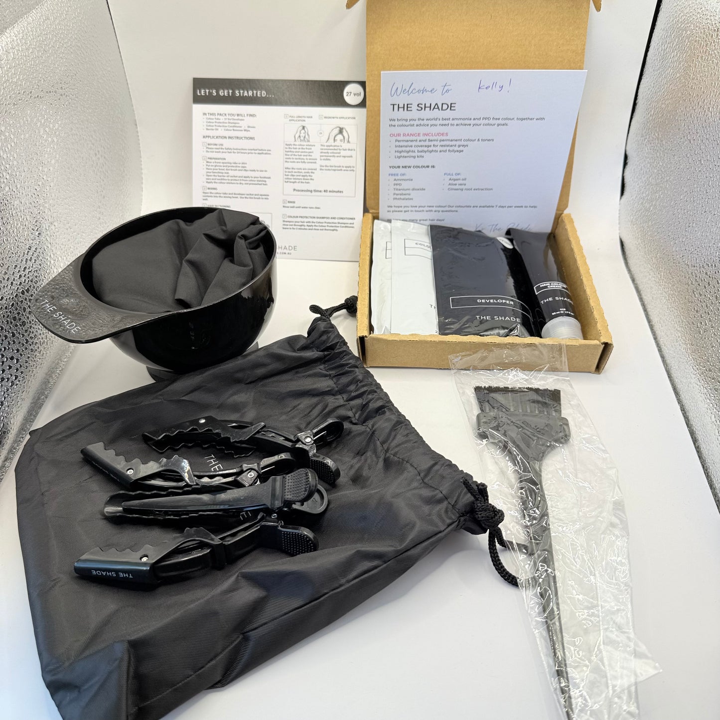 The shade custom hair colour kit 9.1 light blonde ash - hair color health and wellness