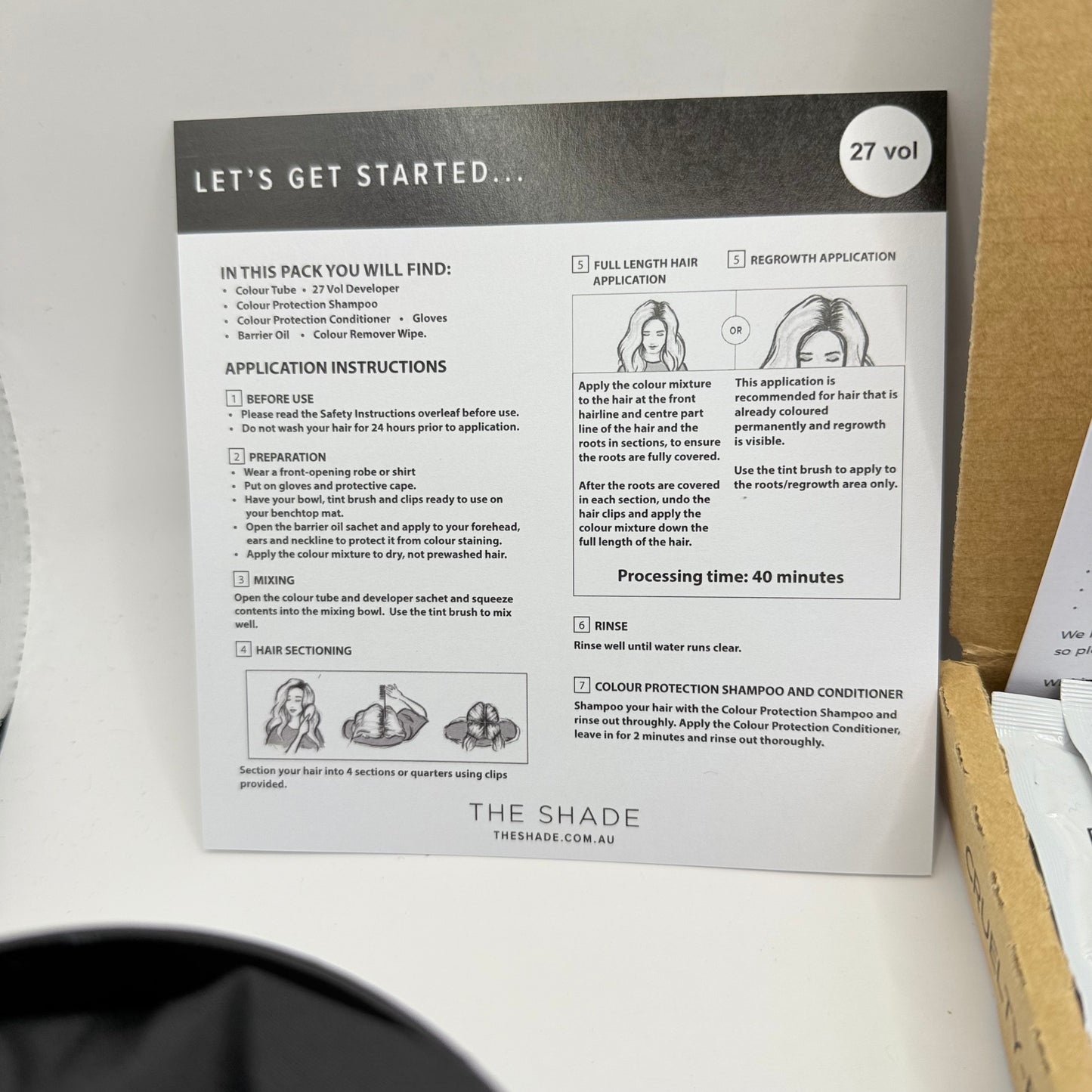 The shade custom hair colour kit 9.1 light blonde ash - hair color health and wellness