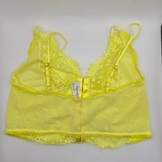 Lonely Vibrant Yellow Lace Bralette – 10B / 32B