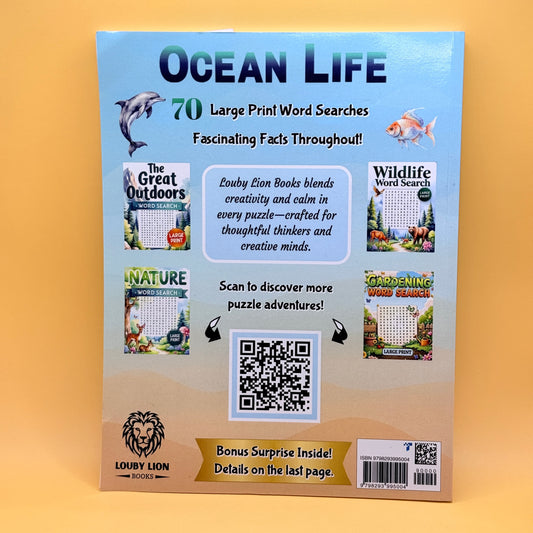 Ocean Life Word Search by Louby Lion Books
