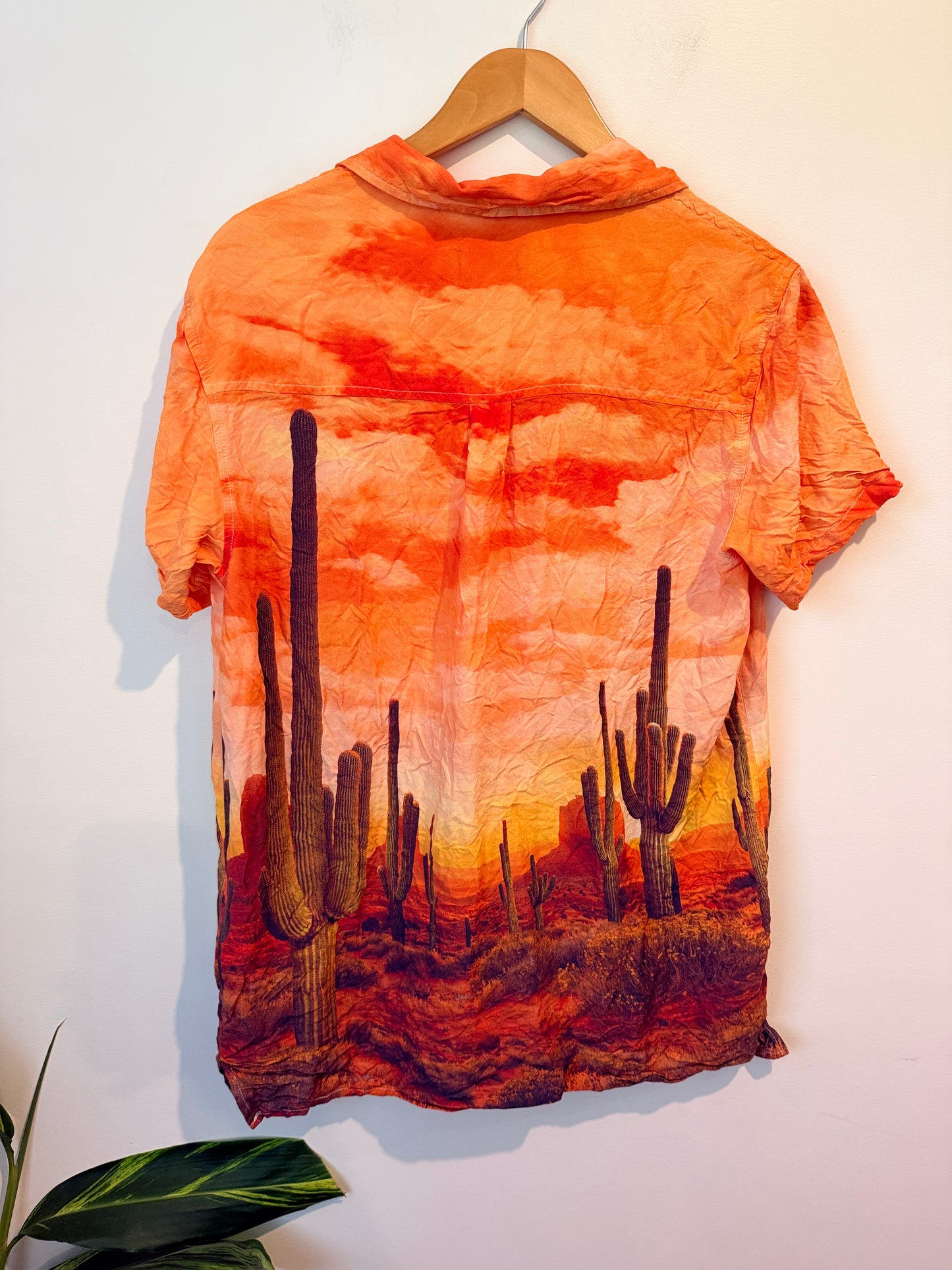 Park Size XS Vibrant Cactus Desert Print Top