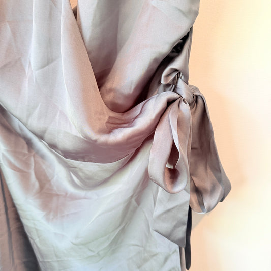 Glassons Grey Halter Wrap Dress Size 10