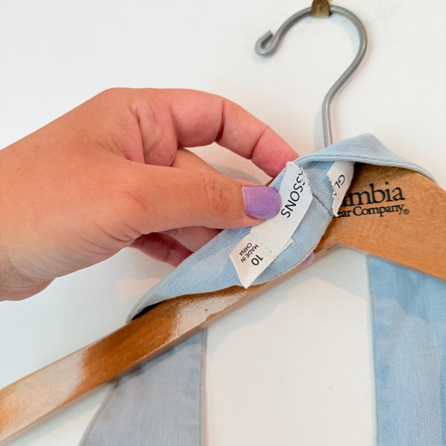 Glassons Denim Halter Tie-Back Top Size 10